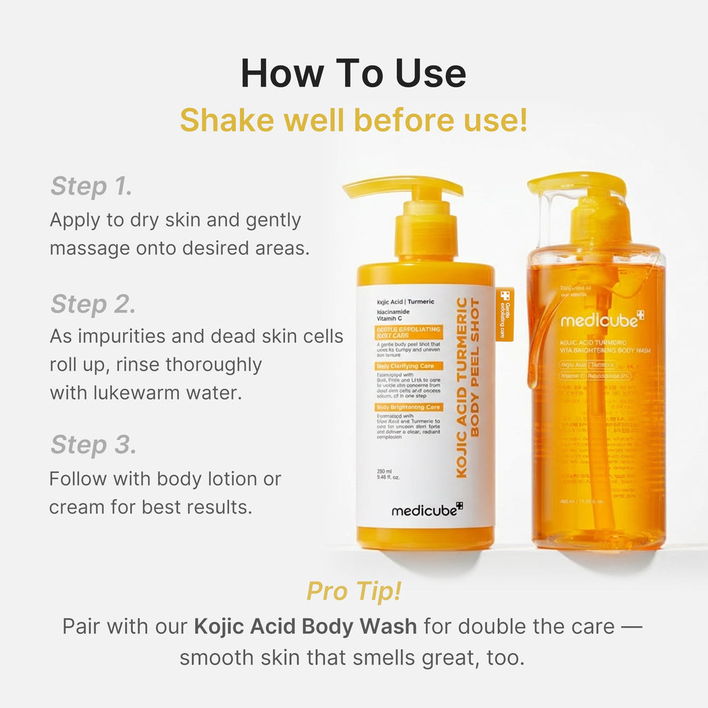 Kojic Acid Turmeric Body Peel Shot